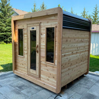 6' Red Cedar Cube Sauna - alternate view 3