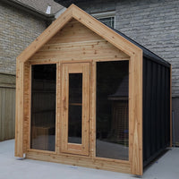 8' Red Cedar Modern Cabin Sauna - alternate view 3
