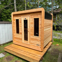 8' Red Cedar Cube Sauna - alternate view 2