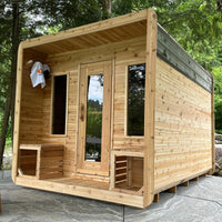 8' Red Cedar Cube Sauna With 2' Porch - alternate view 3
