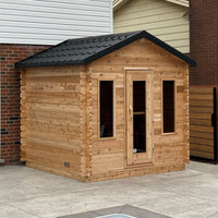 8' Red Cedar Classic Cabin Sauna - alternate view 2