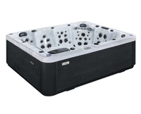 Laurentian II - 8-Person Hot Tub - side view, shown in place