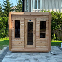 6' Red Cedar Cube Sauna - alternate view 4