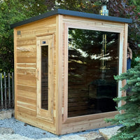 6' Red Cedar Mini Modern Panoramic Sauna - alternate view 2