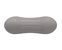 Grey swim spa headrest pillow, front view