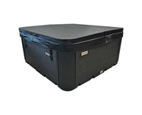 Williston I six-person hot tub with the insulated cover closed